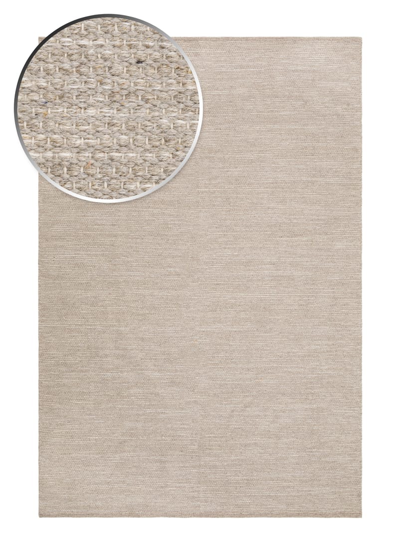 Visby Bomullsteppe 240x340 cm Rektangulær - Lin - Tekstiler - Tepper & Matter - Moderne tepper - Bomullstepper