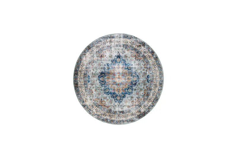 Tarfaya Frizematte Rund 240 cm, Flerfarget