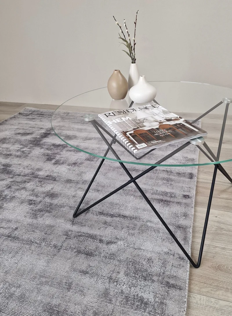 Tribeca Viskosmatte 160x230 cm Rektangulær - Grå - Tekstiler - Tepper & Matter - Moderne tepper - Viskosematter