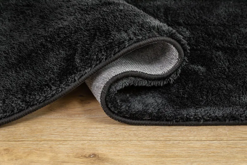 Cozy Ryeteppe 80x160 cm Rektangulær - Svart - Tekstiler - Tepper & Matter - Moderne tepper - Ryeteppe