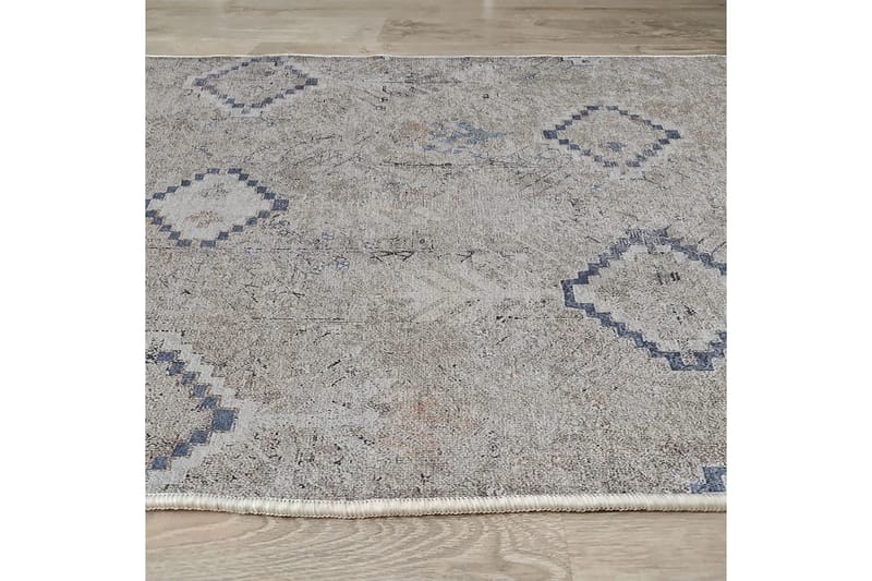 Sabrina Bomullsteppe 100x300 cm Rektangulær - Grå - Tekstiler - Tepper & Matter - Moderne tepper - Bomullstepper