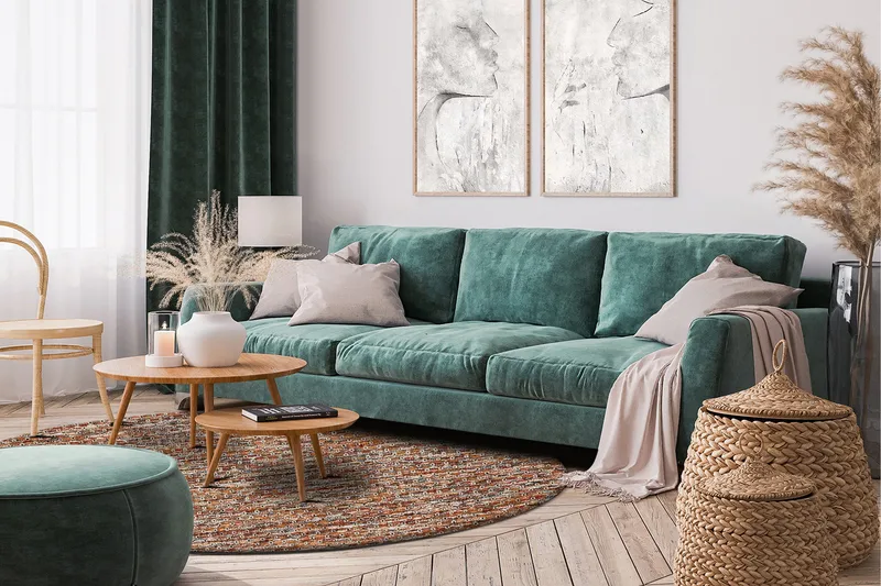 Torekov Ullteppe Rund 300 cm - Flerfarget - Tekstiler - Tepper & Matter - Moderne tepper - Ullteppe