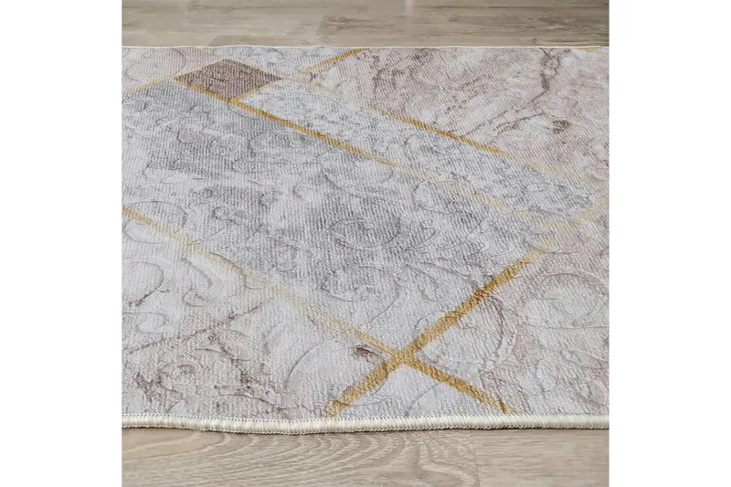 Dina Bomullsteppe 100x300 cm Rektangulær - Hvit - Tekstiler - Tepper & Matter - Moderne tepper - Bomullstepper