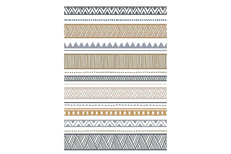 Idaburn Bomullsteppe 100x300 cm Rektangulær, Hvit