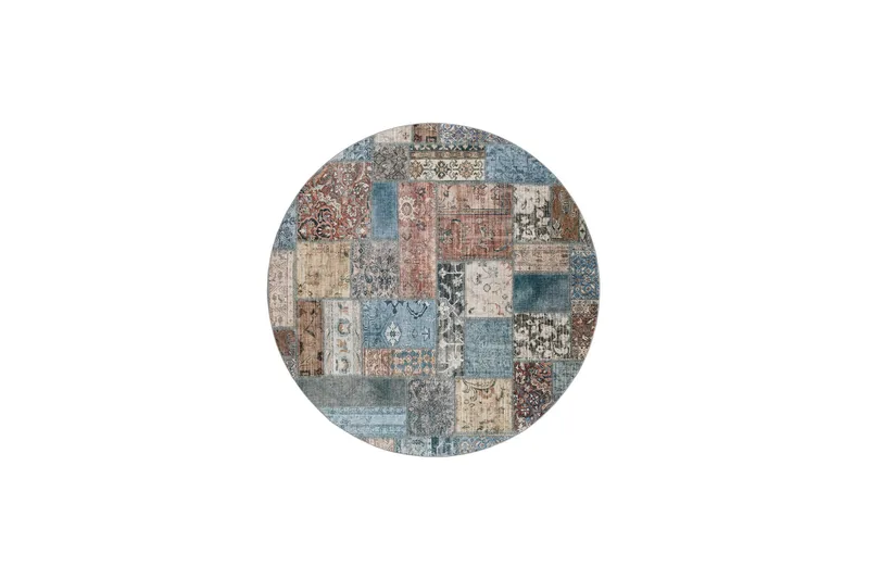 Tarfaya Frizematte Rundt 200 cm, Flerfarget