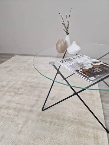 Tribeca Viskosmatte 160x230 cm Rektangulær - Sand - Tekstiler - Tepper & Matter - Moderne tepper - Viskosematter
