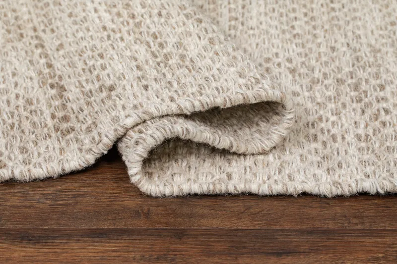 Varberg Bomullsteppe 200x300 cm Rektangulær - Beige - Tekstiler - Tepper & Matter - Moderne tepper - Bomullstepper