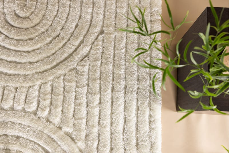 Niklas Ryeteppe 160x230 cm - Hvit - Tekstiler - Tepper & Matter - Moderne tepper - Ryeteppe