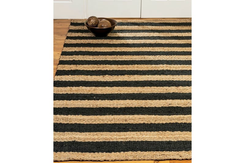 Eddie Juteteppe 90x150 cm Rektangulær - Beige/Svart - Tekstiler - Tepper & Matter - Moderne tepper - Sisaltepper