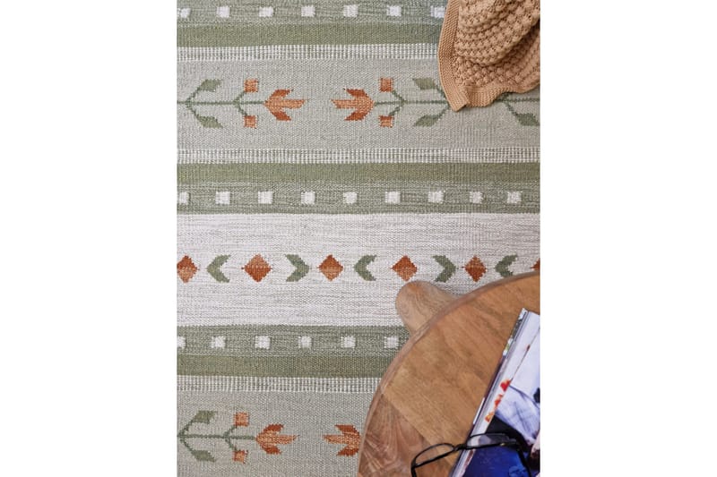 Fagersta Ullteppe 140x200 cm - Grønn - Tekstiler - Tepper & Matter - Moderne tepper - Ullteppe