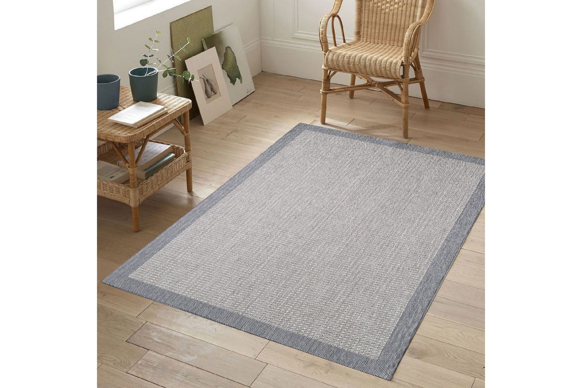 Sisalux Wiltonteppe 120x180 cm Rektangulær - Grå