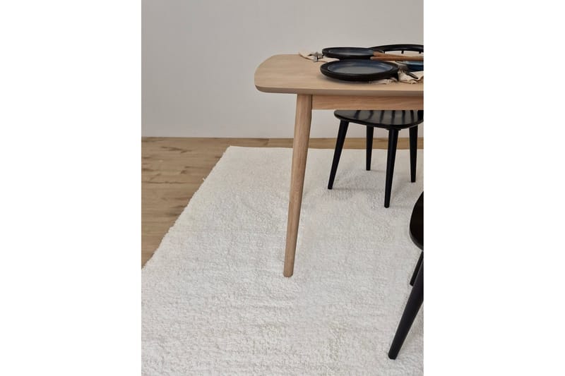 Falsterbo Bomullsteppe 135x195 cm - Hvit - Tekstiler - Tepper & Matter - Moderne tepper - Bomullstepper