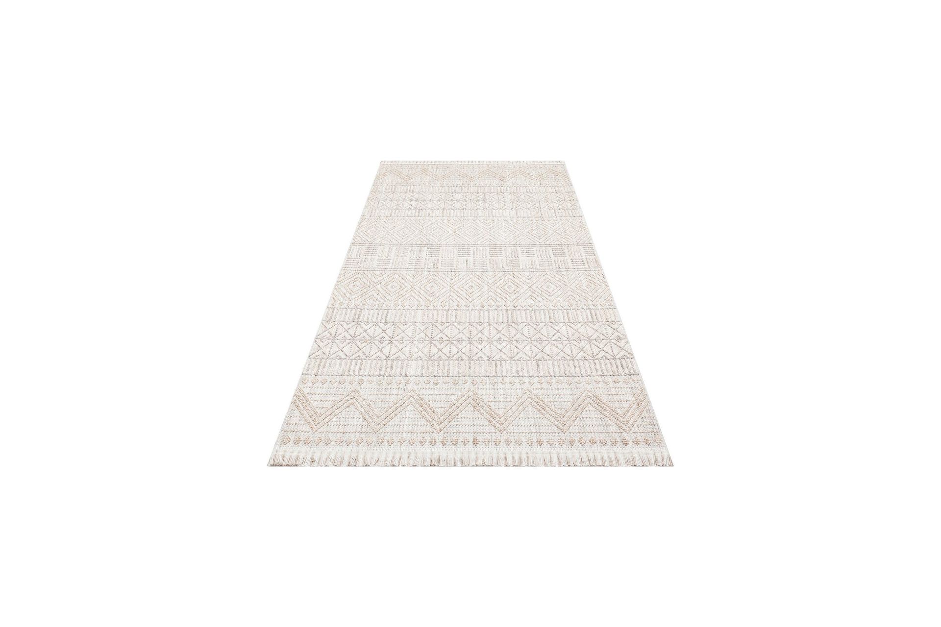 Cozy Løper 80x300 cm Rektangulær - Grå/Beige