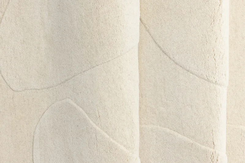 Enard Ullteppe 175x290 cm - Hvit - Tekstiler - Tepper & Matter - Moderne tepper - Ullteppe