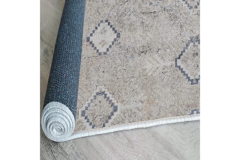 Sabrina Bomullsteppe 100x300 cm Rektangulær - Grå - Tekstiler - Tepper & Matter - Moderne tepper - Bomullstepper