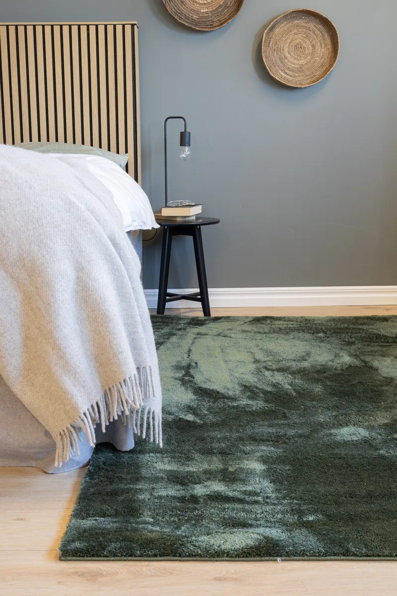 Cozy Ryeteppe 133x190 cm Rektangulær - Grønn - Tekstiler - Tepper & Matter - Moderne tepper - Ryeteppe