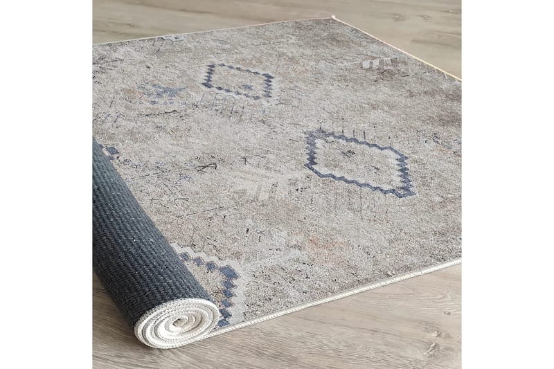 Sabrina Bomullsteppe 100x300 cm Rektangulær - Grå - Tekstiler - Tepper & Matter - Moderne tepper - Bomullstepper