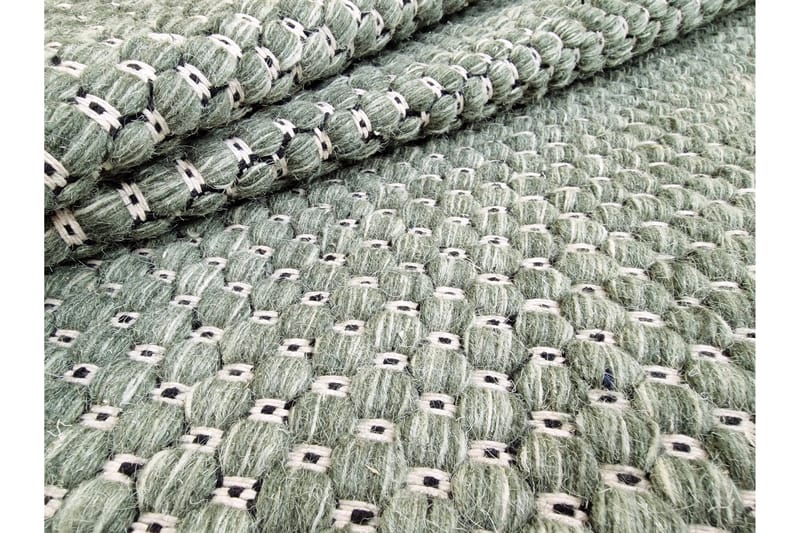 Torekov Ullteppe 75x230 cm - Grønn - Tekstiler - Tepper & Matter - Moderne tepper - Ullteppe