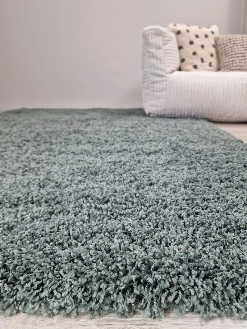 Lounge Ryeteppe 80x150 cm Rektangulær - Grønn - Tekstiler - Tepper & Matter - Moderne tepper - Ryeteppe