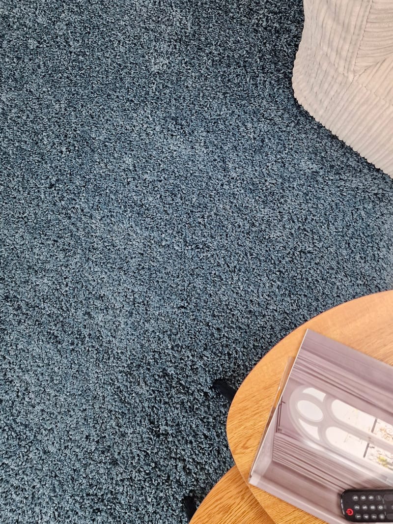 Lounge Løper 80x250 cm Rektangulær - Petrolblå - Tekstiler - Tepper & Matter - Moderne tepper - Gangmatter