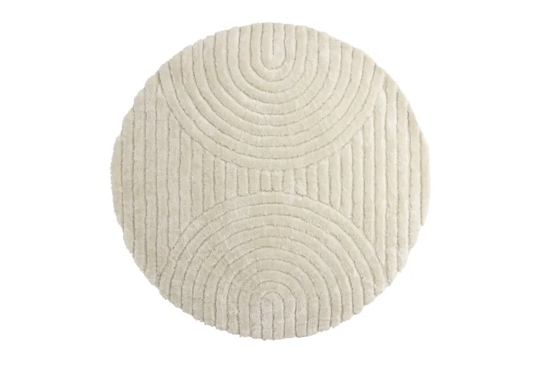 Niklas polyester - 200*200- -Rund-Hvit