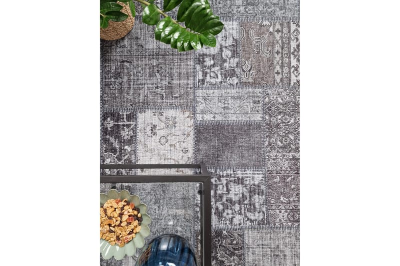 Patchwork Wiltonteppe 300x400 cm Rektangulær - Grå - Tekstiler - Tepper & Matter - Moderne tepper - Friezematter