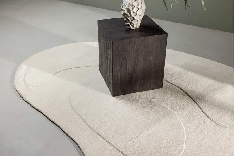 Enard Ullteppe 175x290 cm - Hvit - Tekstiler - Tepper & Matter - Moderne tepper - Ullteppe