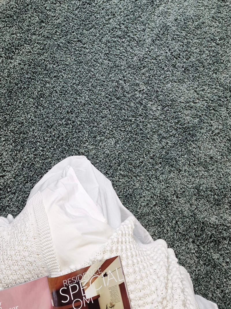 Lounge Løper 80x250 cm Rektangulær - Grønn - Tekstiler - Tepper & Matter - Moderne tepper - Ryeteppe