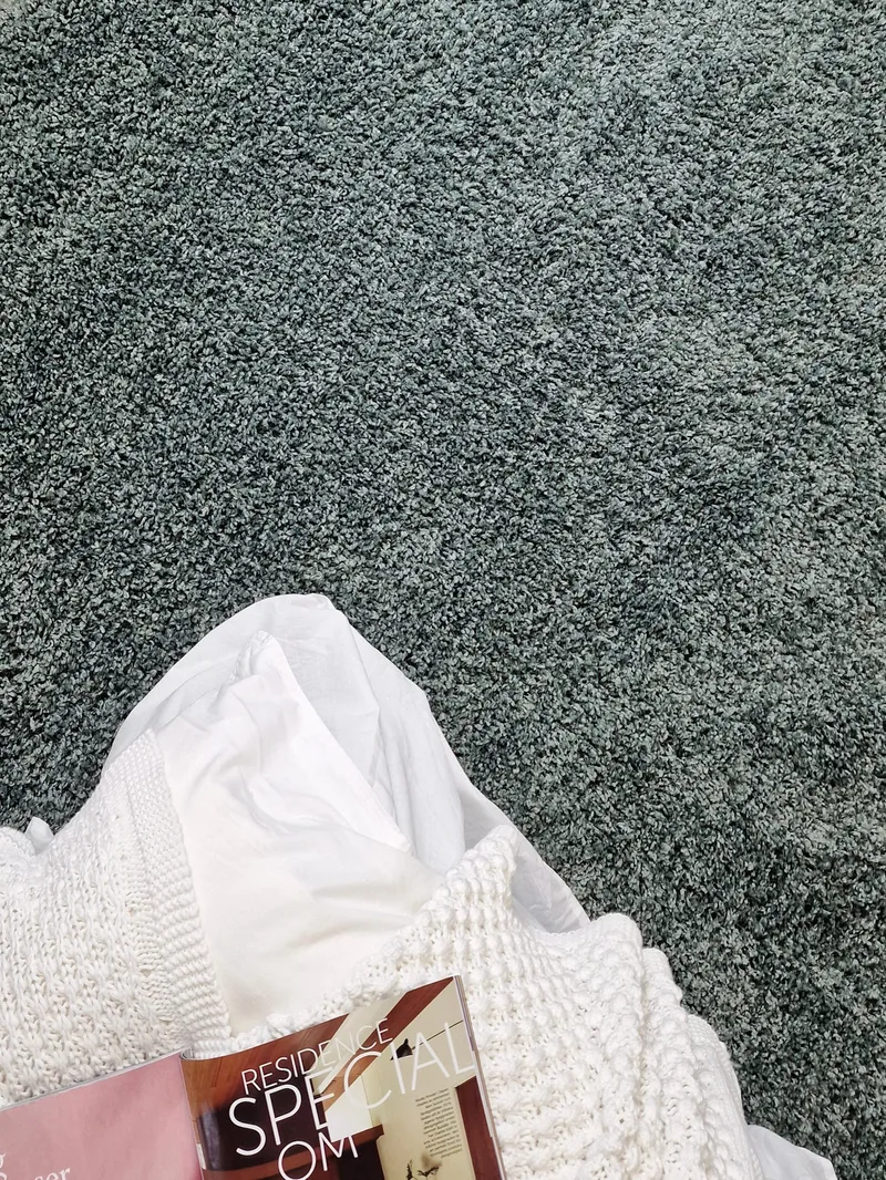 Lounge Ryeteppe 160x230 cm Rektangulær - Grønn - Tekstiler - Tepper & Matter - Moderne tepper - Ryeteppe