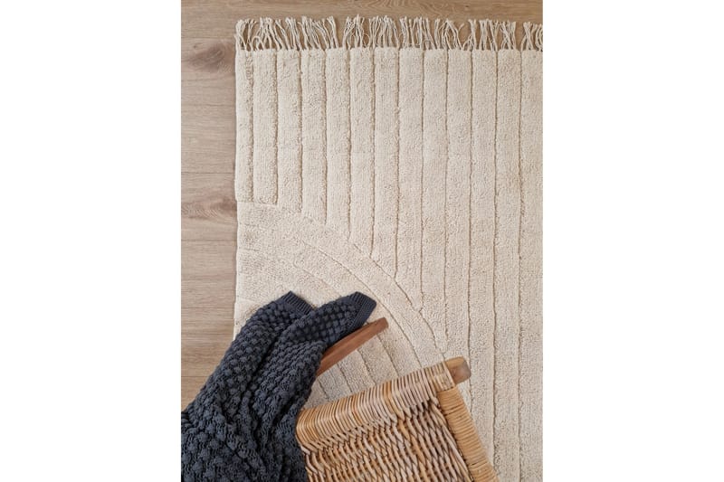 Marokko Bomullsteppe 200x300 cm - Krem - Tekstiler - Tepper & Matter - Moderne tepper - Bomullstepper