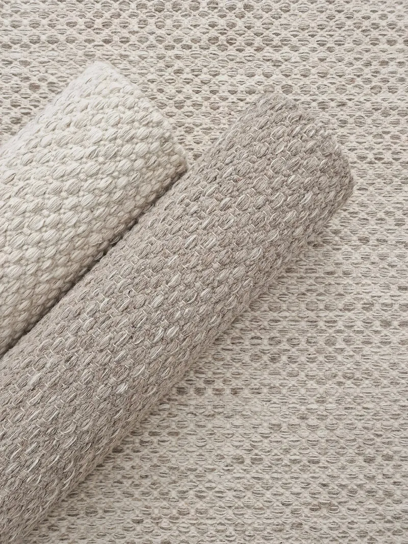 Varberg Bomullsteppe 200x300 cm Rektangulær - Beige - Tekstiler - Tepper & Matter - Moderne tepper - Bomullstepper