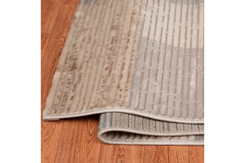 Motto Løper 80x150 cm Rektangulær - Grå/Beige/Brun - Tekstiler - Tepper & Matter - Moderne tepper - Gangmatter