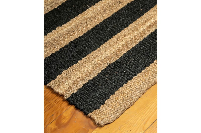 Eddie Juteteppe 90x150 cm Rektangulær - Beige/Svart - Tekstiler - Tepper & Matter - Moderne tepper - Sisaltepper