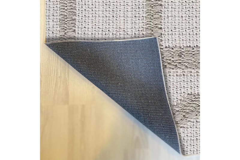 Maltina Bomullsteppe 100x300 cm Rektangulær - Grå - Tekstiler - Tepper & Matter - Moderne tepper - Bomullstepper