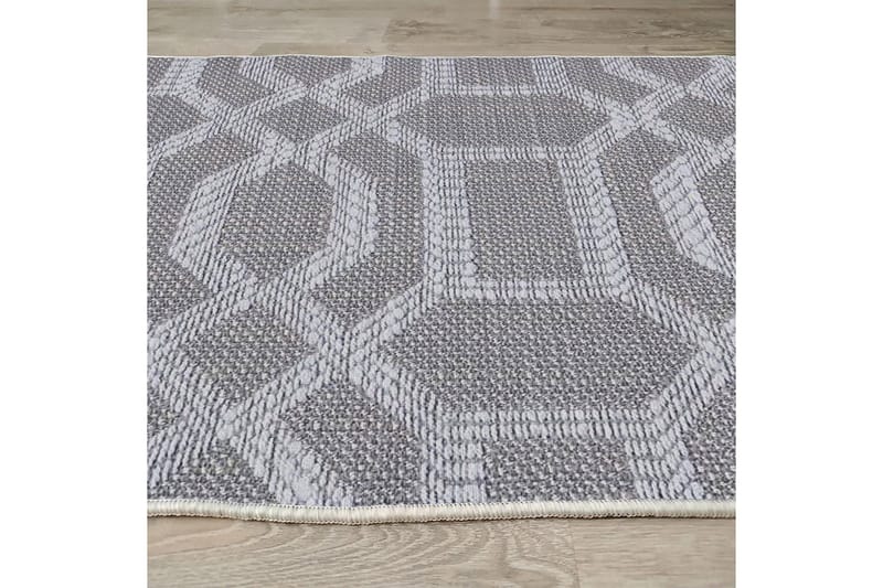 Magma Bomullsteppe 80x300 cm Rektangulær - Grå - Tekstiler - Tepper & Matter - Moderne tepper - Bomullstepper