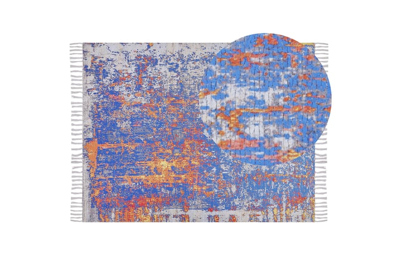 Acarlar Ryeteppe 150x230 cm - Blå - Tekstiler - Tepper & Matter - Moderne tepper - Ryeteppe