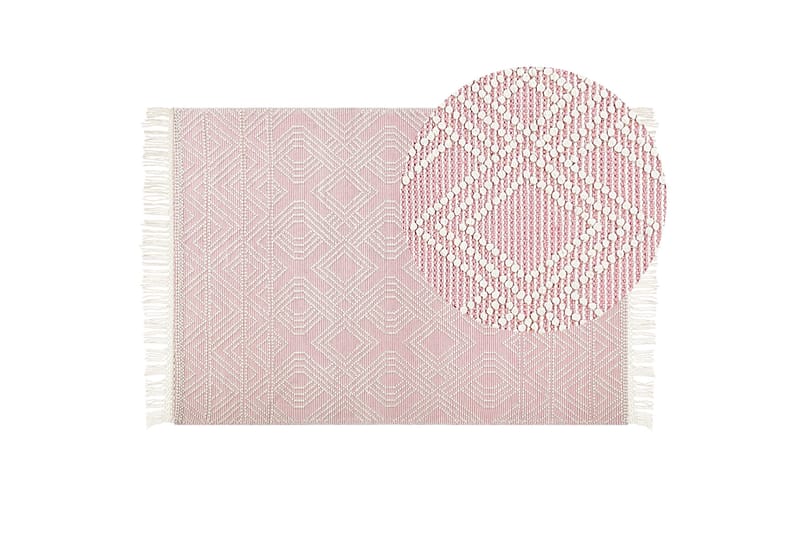 Adana Ryeteppe 160x230 cm - Rosa - Tekstiler - Tepper & Matter - Moderne tepper - Ullteppe