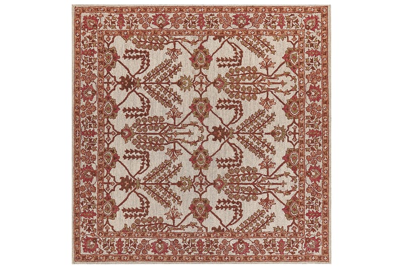 Adilcevaz Ullteppe 200x200 cm - Oransje - Tekstiler - Tepper & Matter - Moderne tepper - Ullteppe