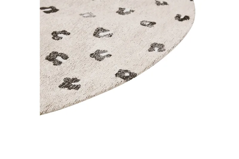 Afis Ryeteppe 140 cm Rund - Beige - Tekstiler - Tepper & Matter - Moderne tepper - Ryeteppe