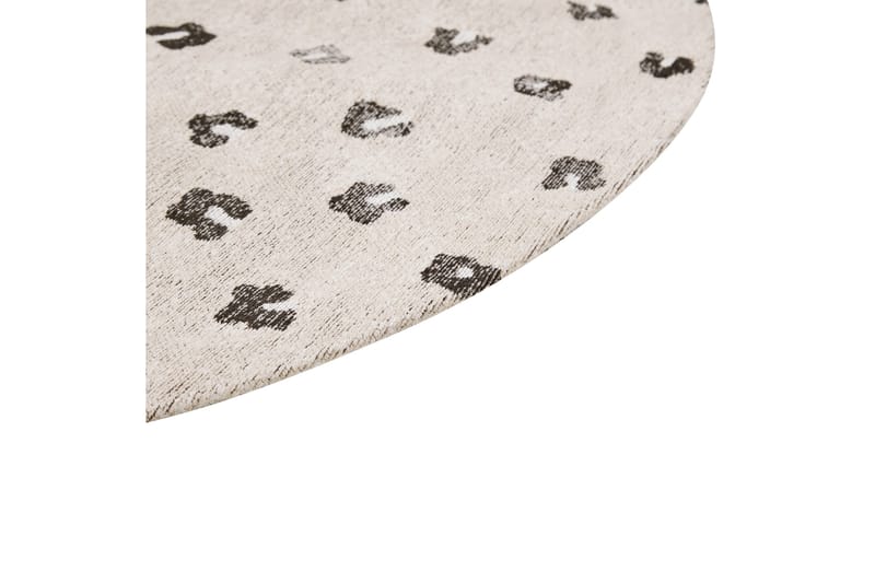 Afis Ryeteppe 140 cm Rund - Beige - Tekstiler - Tepper & Matter - Moderne tepper - Bomullstepper