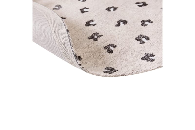 Afis Ryeteppe 140 cm Rund - Beige - Tekstiler - Tepper & Matter - Moderne tepper - Bomullstepper