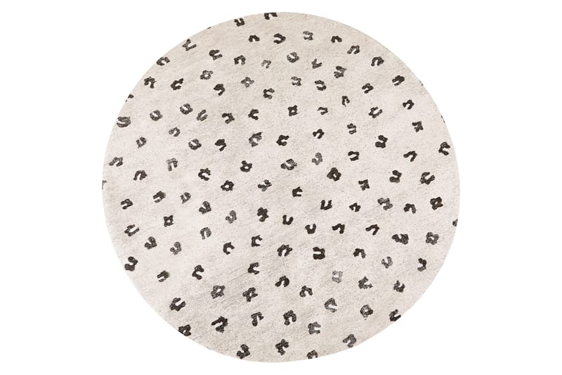Afis Ryeteppe 140 cm Rund - Beige - Tekstiler - Tepper & Matter - Moderne tepper - Ryeteppe