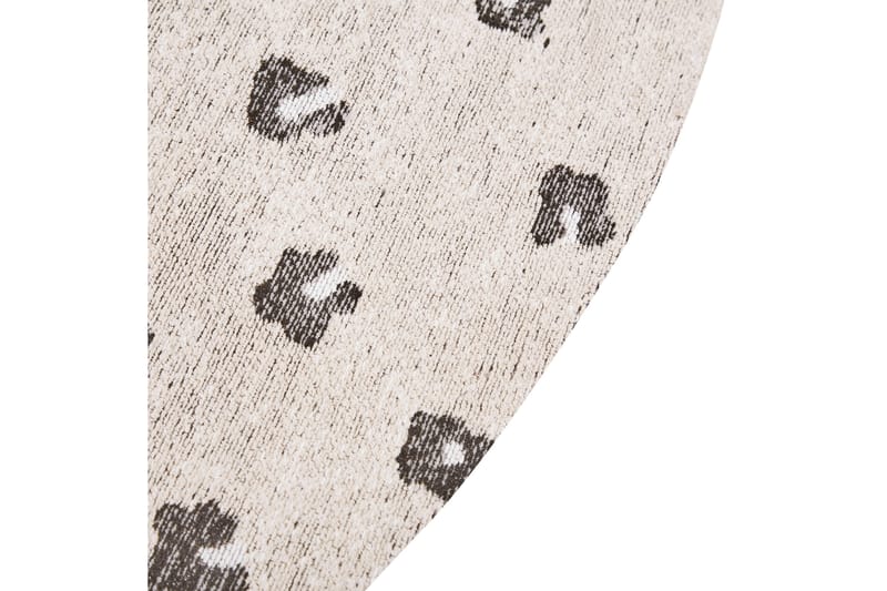 Afis Ryeteppe 140 cm Rund - Beige - Tekstiler - Tepper & Matter - Moderne tepper - Ryeteppe