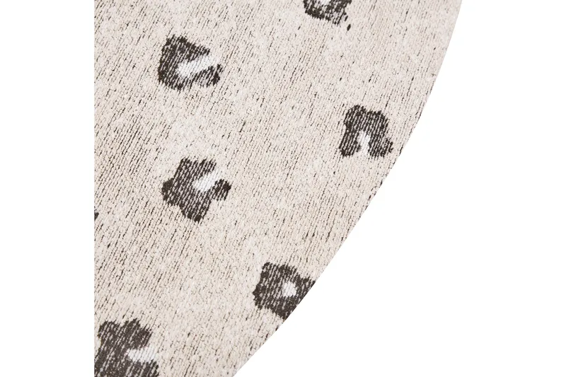 Afis Ryeteppe 140 cm Rund - Beige - Tekstiler - Tepper & Matter - Moderne tepper - Ryeteppe