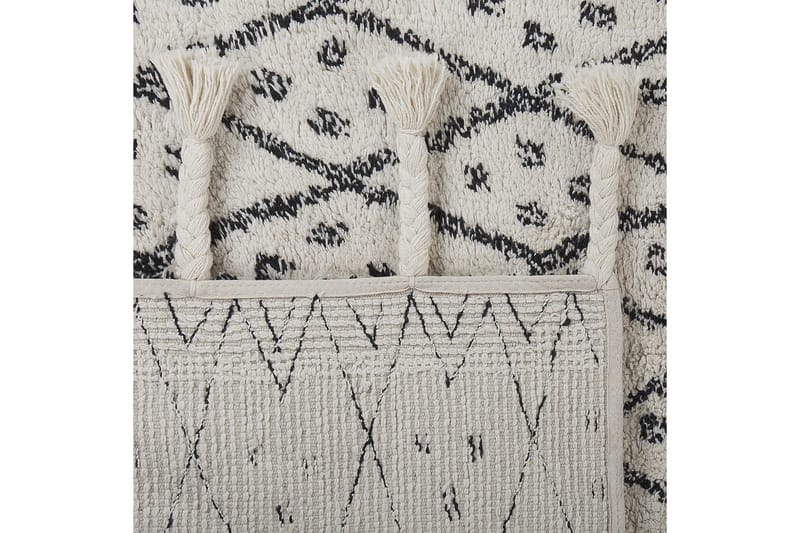 Agadir Bomullsteppe 140x200 cm - Svart/hvit - Tekstiler - Tepper & Matter - Moderne tepper - Bomullstepper