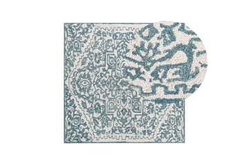 Ahmetli Ullteppe 200x200 cm Kvadratisk - Svart/hvit - Tekstiler - Tepper & Matter - Moderne tepper - Ullteppe