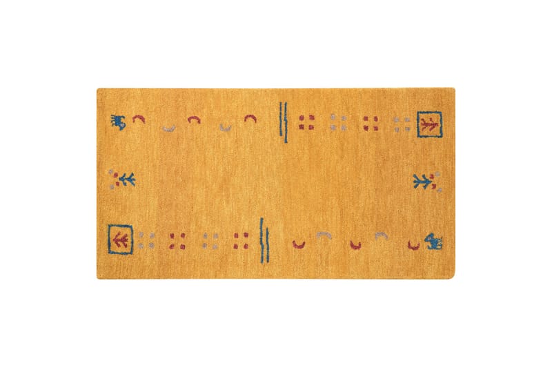 Akalan Ryeteppe 80x150 cm - Gul - Tekstiler - Tepper & Matter - Moderne tepper - Ryeteppe