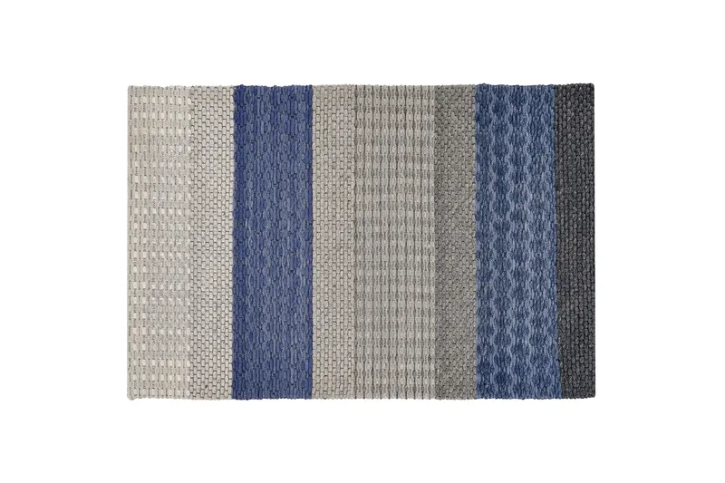 Akkaya Bomullsteppe 160x230 cm, Svart/hvit