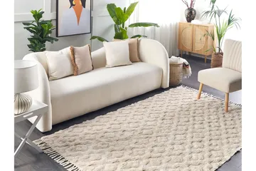 Aksaray Bomullsteppe 160x230 cm - Beige - Tekstiler - Tepper & Matter - Moderne tepper - Bomullstepper