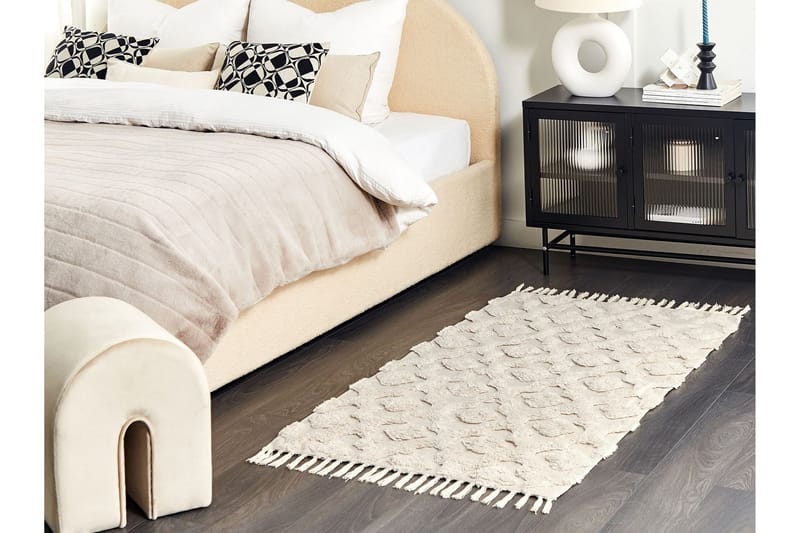 Aksaray Bomullsteppe 80x150 cm - Beige - Tekstiler - Tepper & Matter - Moderne tepper - Bomullstepper